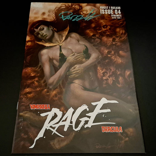 Vampirella Dracula : Rage #4 variant cover + Signature de Lucio Parrillo (COA)