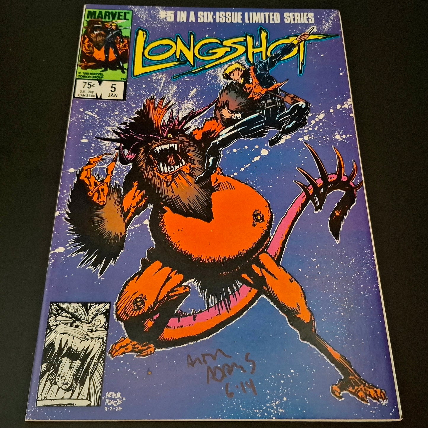 Longshot mini-série complète  + Signatures de Arthur Adams (COA), 1st app 🔑