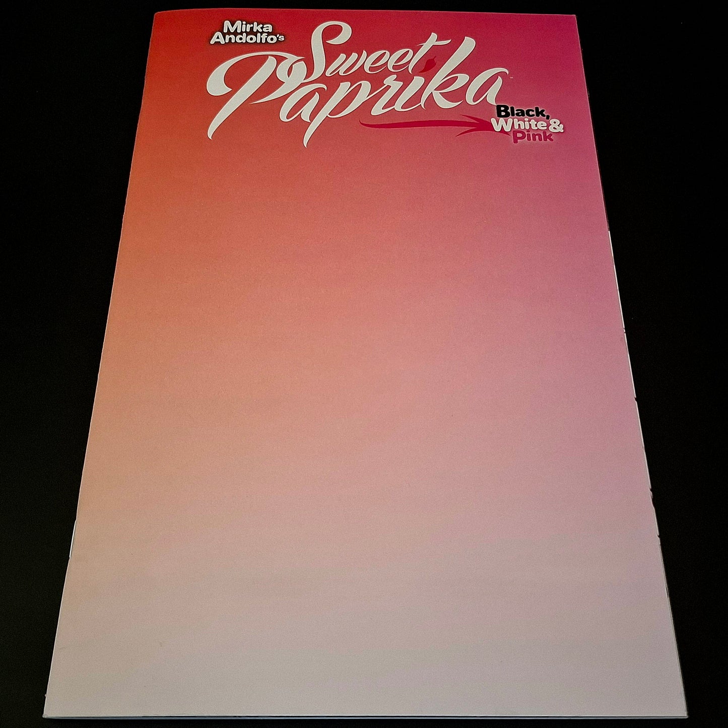 Sweet Paprika : Black, White & Pink - Blank cover