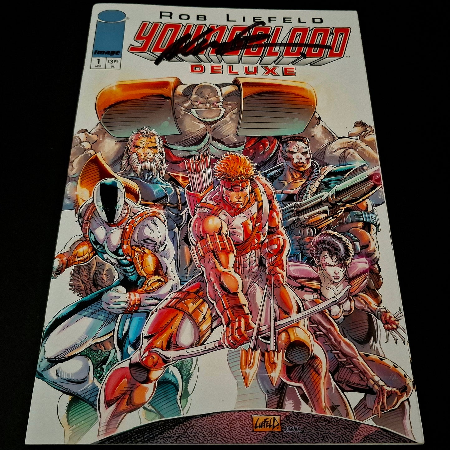 Youngblood Deluxe #1 + Signature de Rob Liefeld (COA)