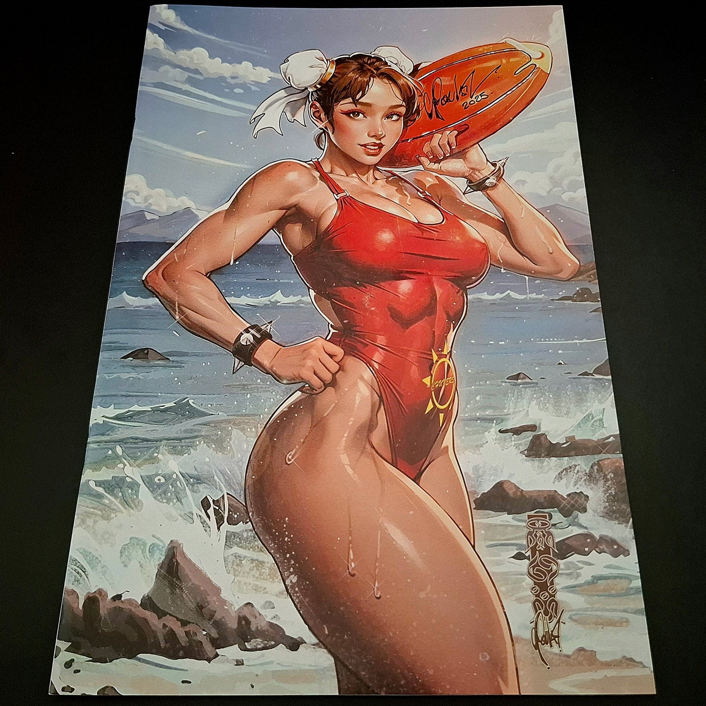 Street Fighter : Swimsuit special 2024 variant virgin cover exclusive + Signature de Cedric Poulat (COA)