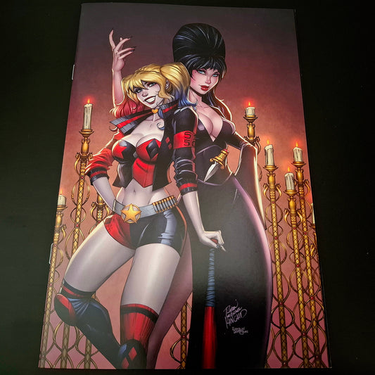 Harley Quinn X Elvira #1 variant virgin cover exclusive