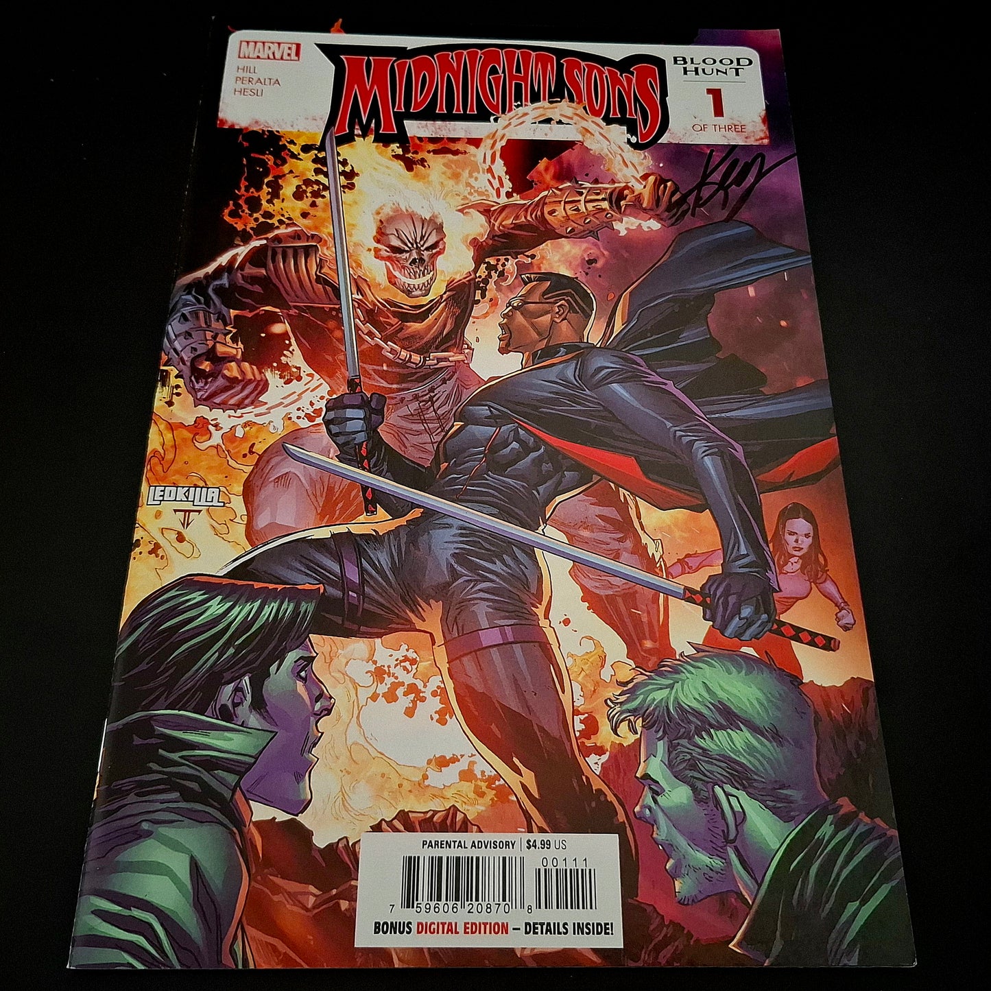 Midnight Sons : Blood Hunt #1 + Signature de Ken Lashley (COA)