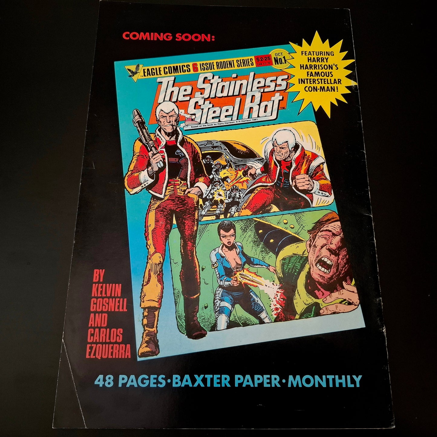 Judge Dredd’s Crime File #1 + Signature de John Wagner (COA)