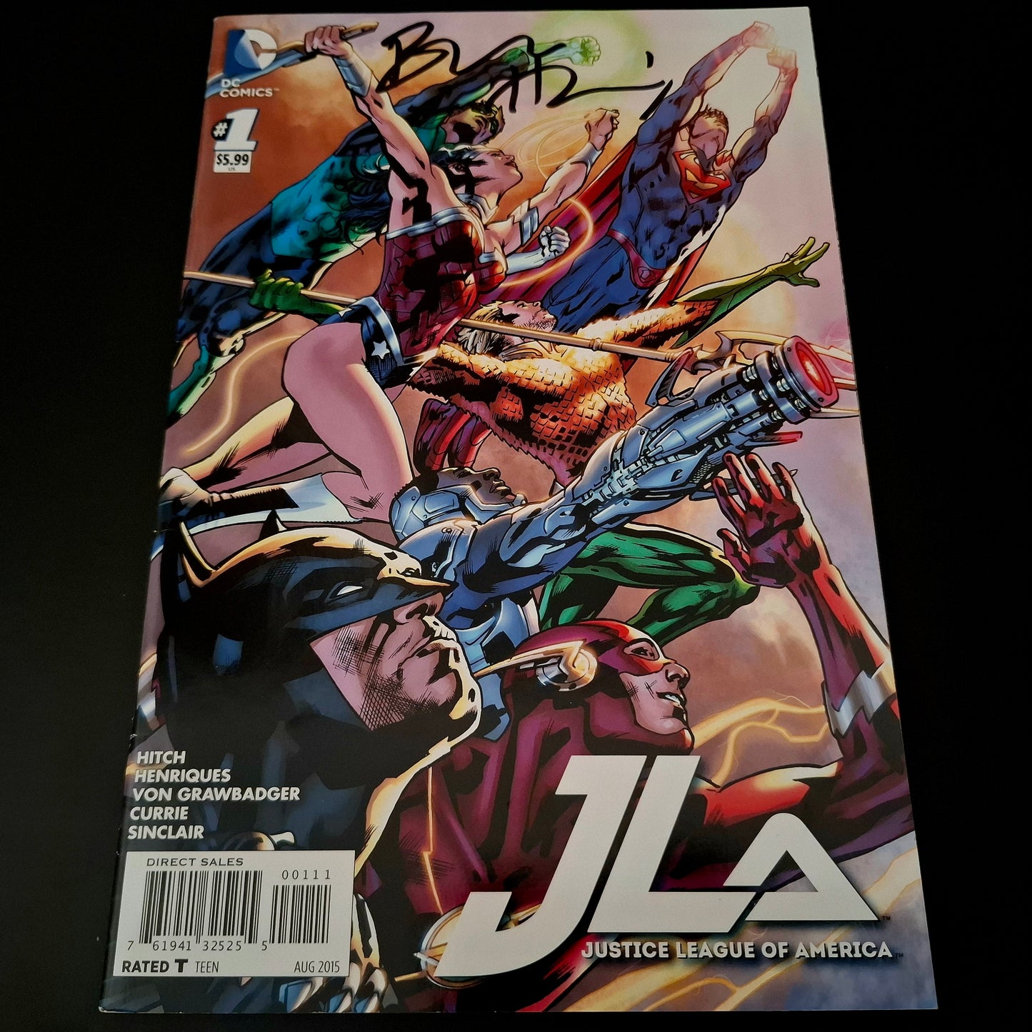 JLA #1 + Signature de Bryan Hitch (COA)