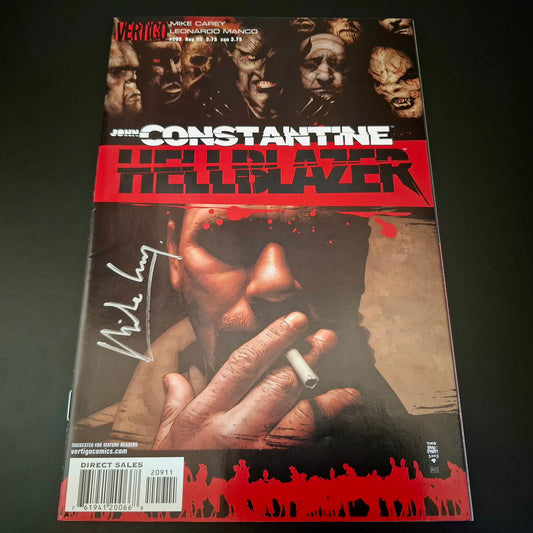 Hellblazer #209 + Signature de Mike Carey (COA)