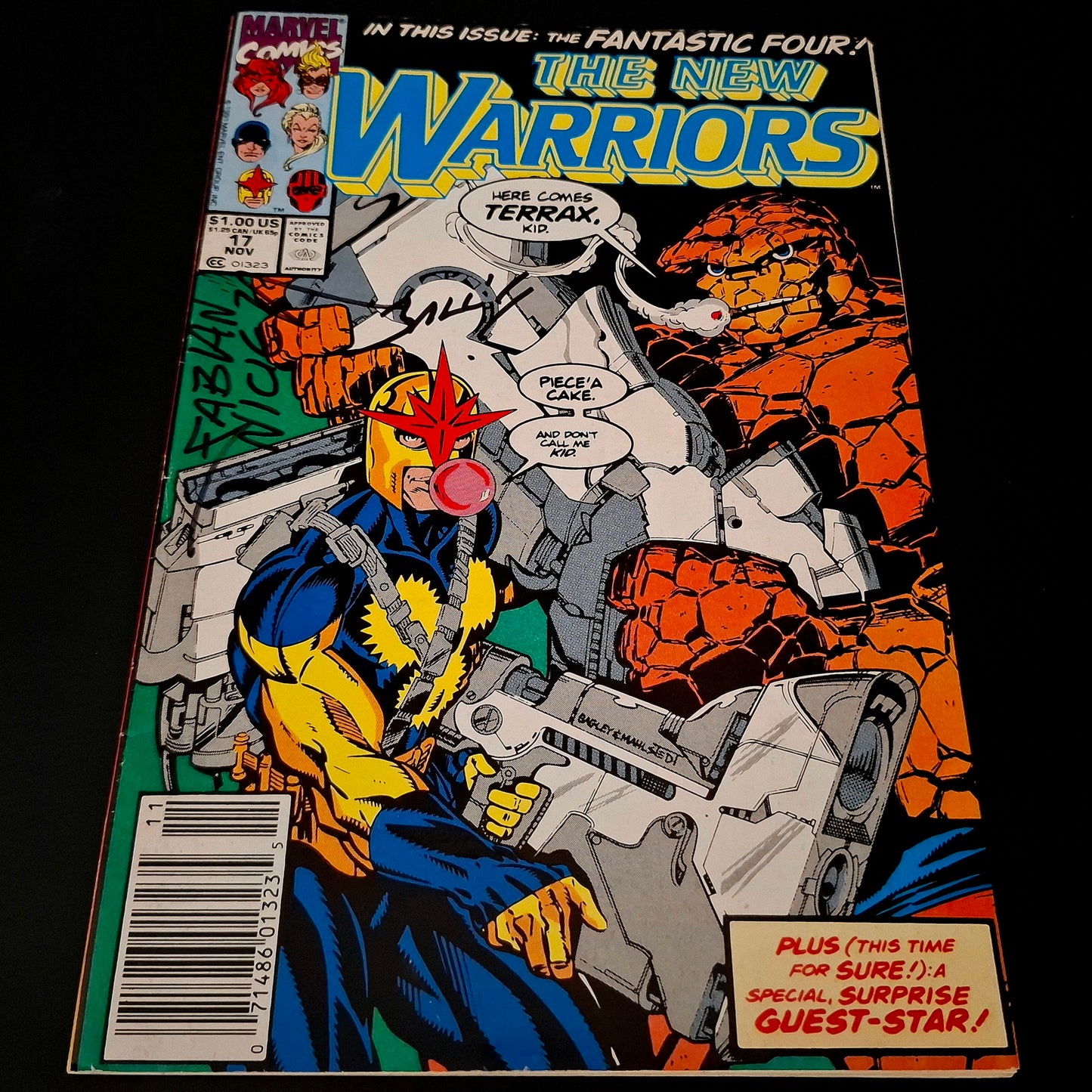 New Warriors #17 + Signature de Fabian Nicieza et Mark Bagley