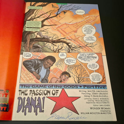 Wonder Woman #193 + Signature de Adam Hughes et P. Craig Russell (COA)