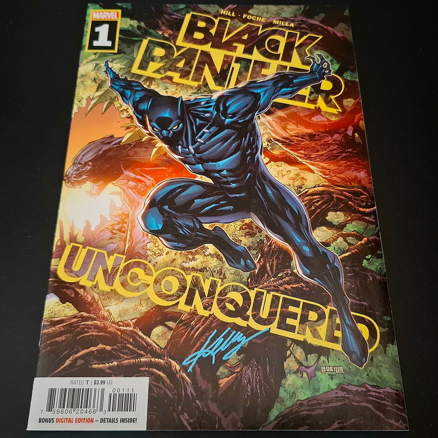 Black Panther : Unconquered #1 + Signature de Ken Lashley (COA)