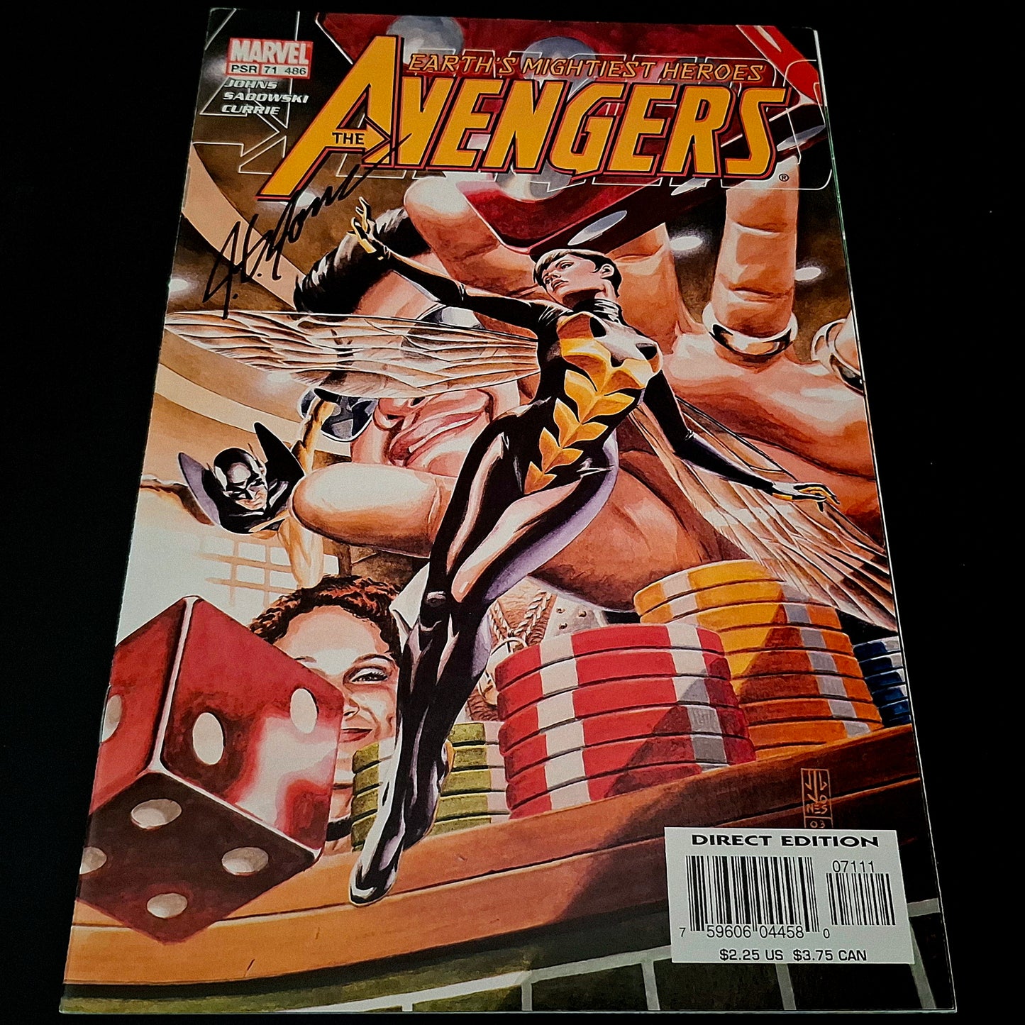 Avengers #71 + Signature de J.G. Jones (COA) 🔑