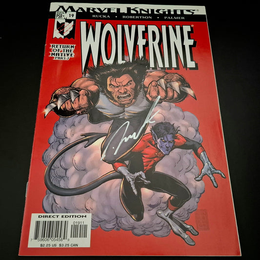 Wolverine #19 + signature de Darick Robertson (COA)