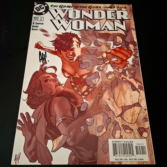 Wonder Woman #192 + Signature de Adam Hughes (COA)