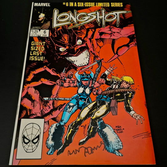 Longshot #6 + signature de Arthur Adams (COA)
