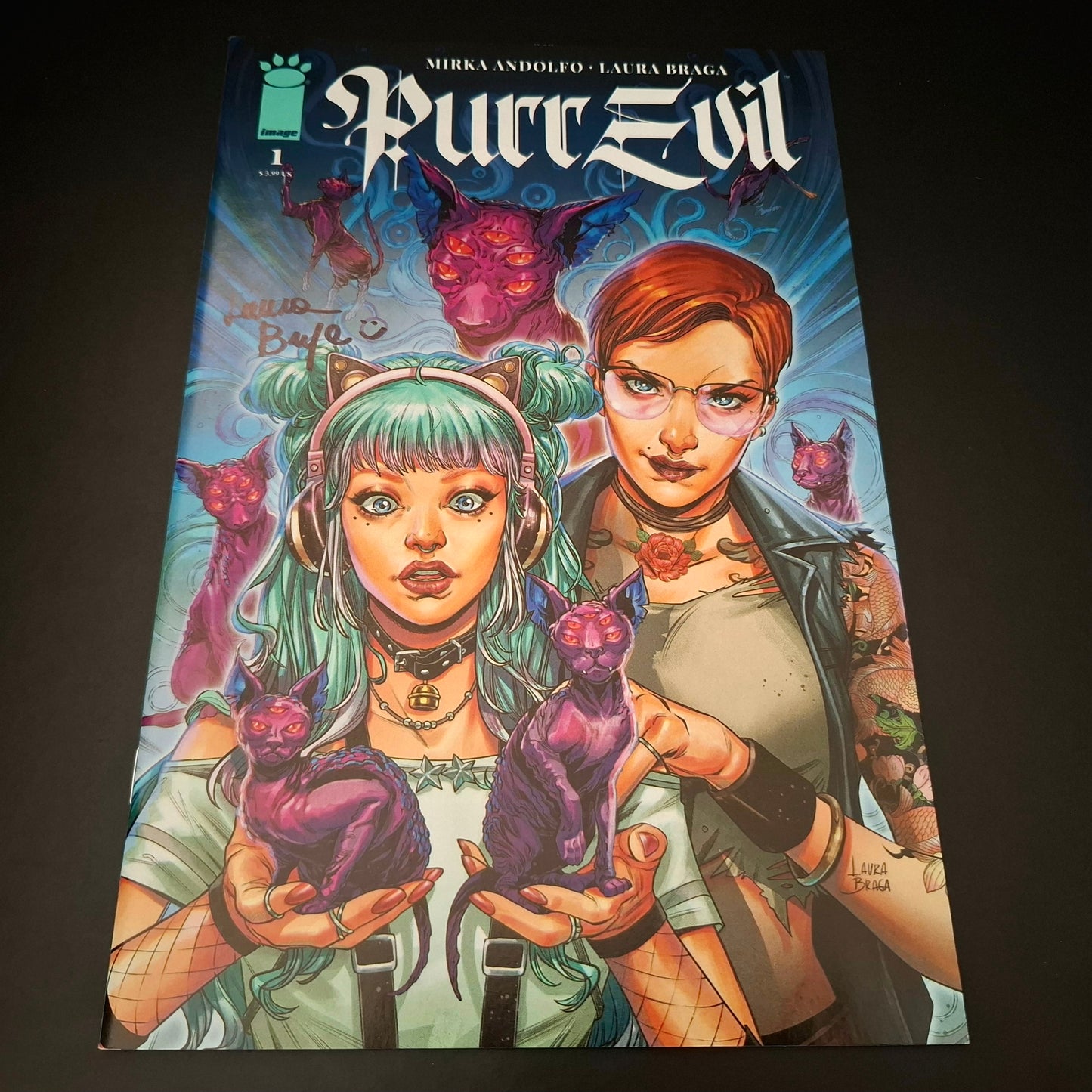 Purr Evil #1 + Signature de Laura Braga (COA)