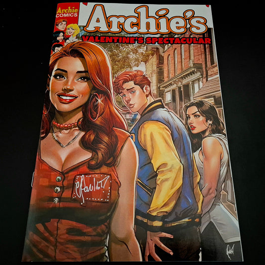 Archie's Valentine's Spectacular #1 variant cover exclusive + Signature de Cedric Poulat (COA)