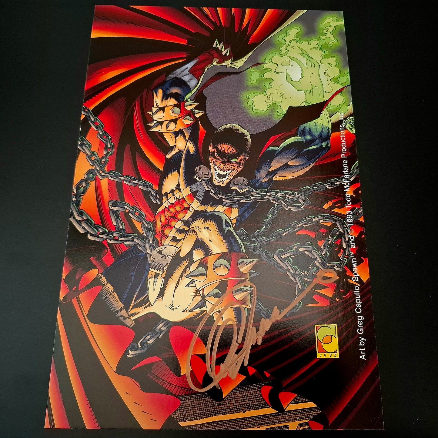 Spawn, Print d’artiste + Signature de Greg Capullo (COA)