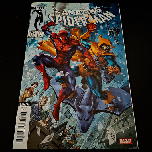 Amazing Spider-Man #261 (facsimilé) variant cover + Signature de Alan Quah (COA)