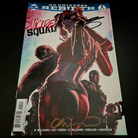 Suicide Squad #1 variant cover + Signature de Lee Bermejo et Rob Williams (COA)