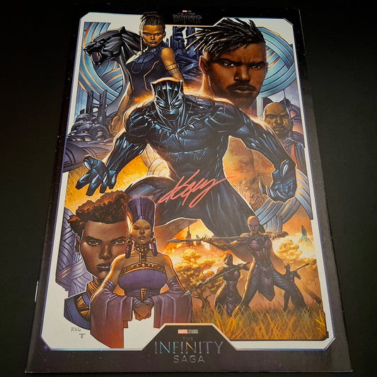 Black Panther #15 variant cover + Signature de Ken Lashley (COA)
