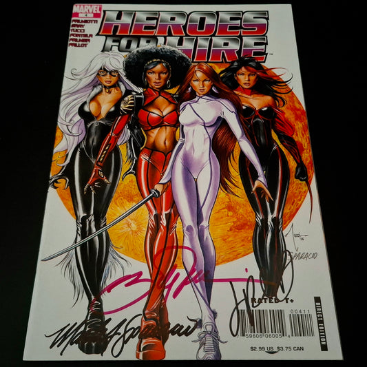 Heroes for Hire #4 + Signature de Billy Tucci, Mark Sparacio et Jimmy Palmiotti (COA)