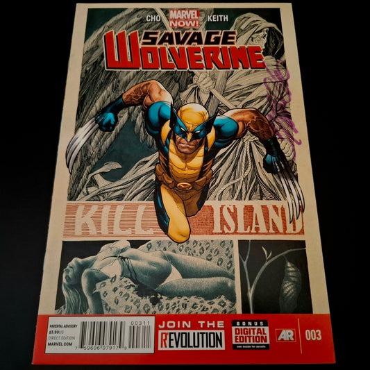Savage Wolverine #3 + signature de Frank Cho (COA)