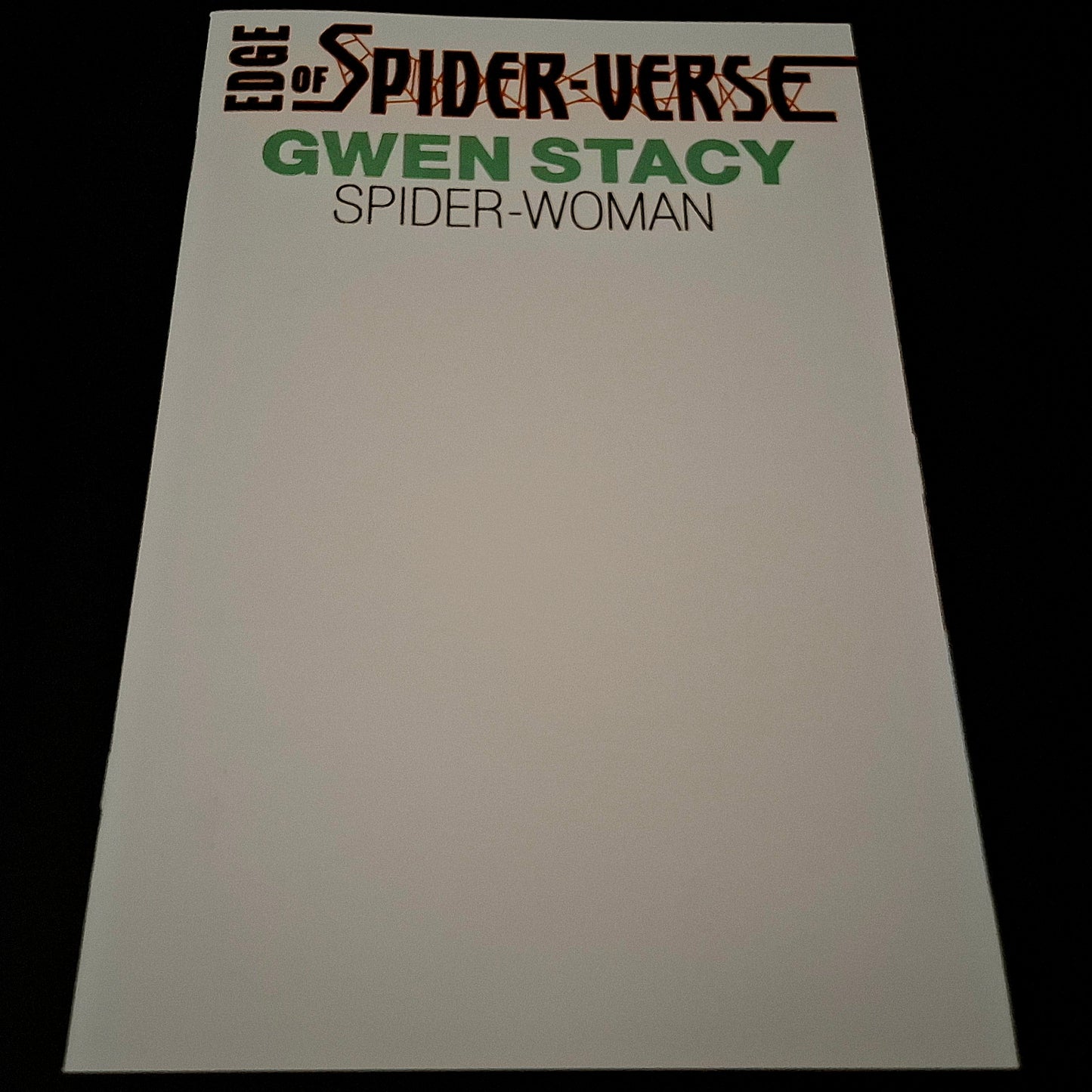Edge of Spider-verse #2 (facsimilé) variant blank cover exclusive