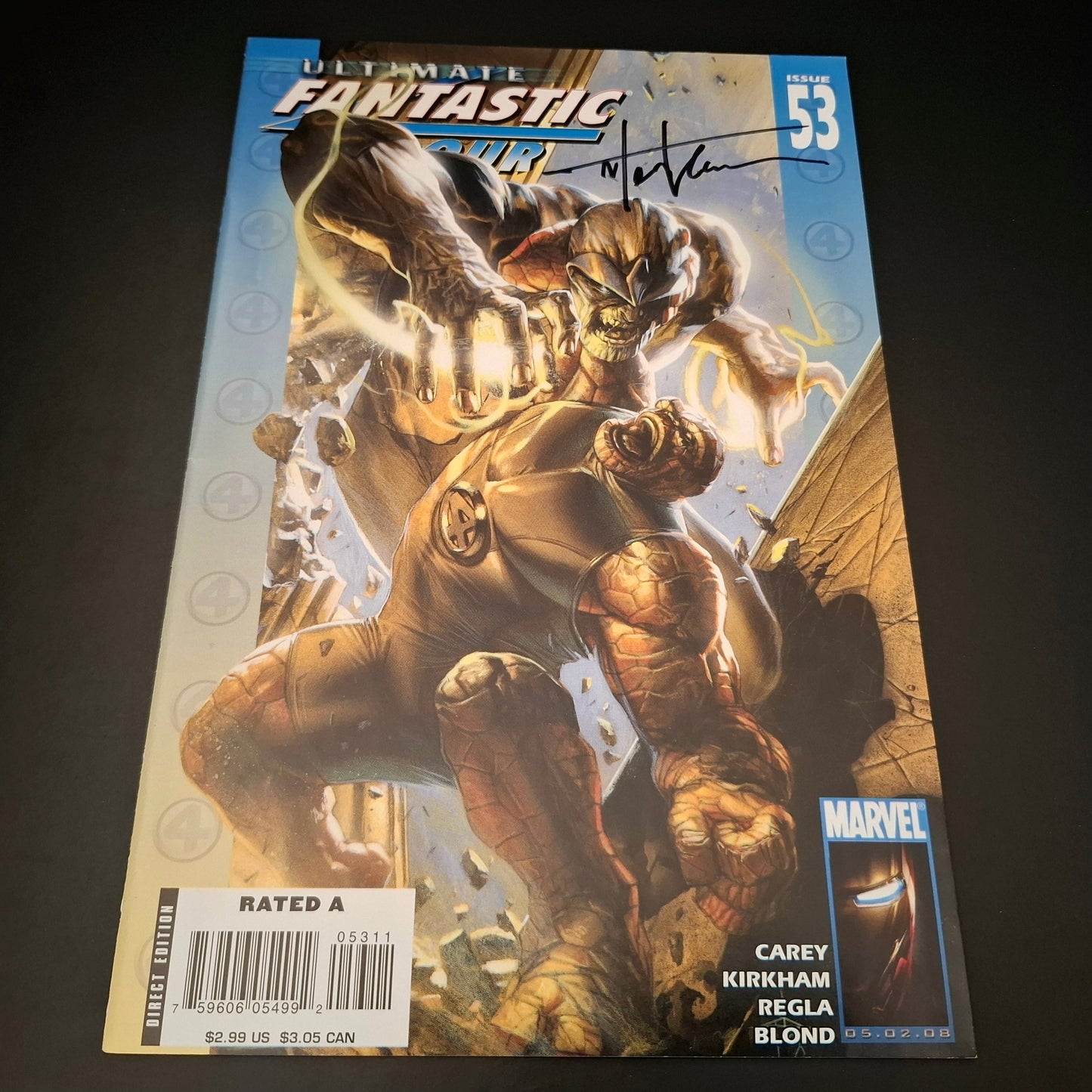 Ultimate Fantastic Four #53 + Signature de Tyler Kirkham (COA)