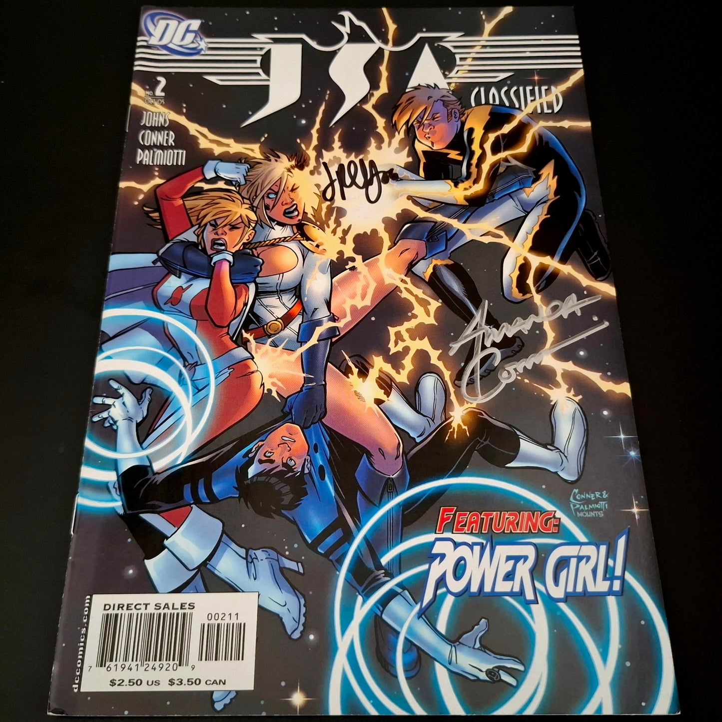 JSA : classified #2 + Signature de Amanda Conner et Jimmy Palmiotti (COA)