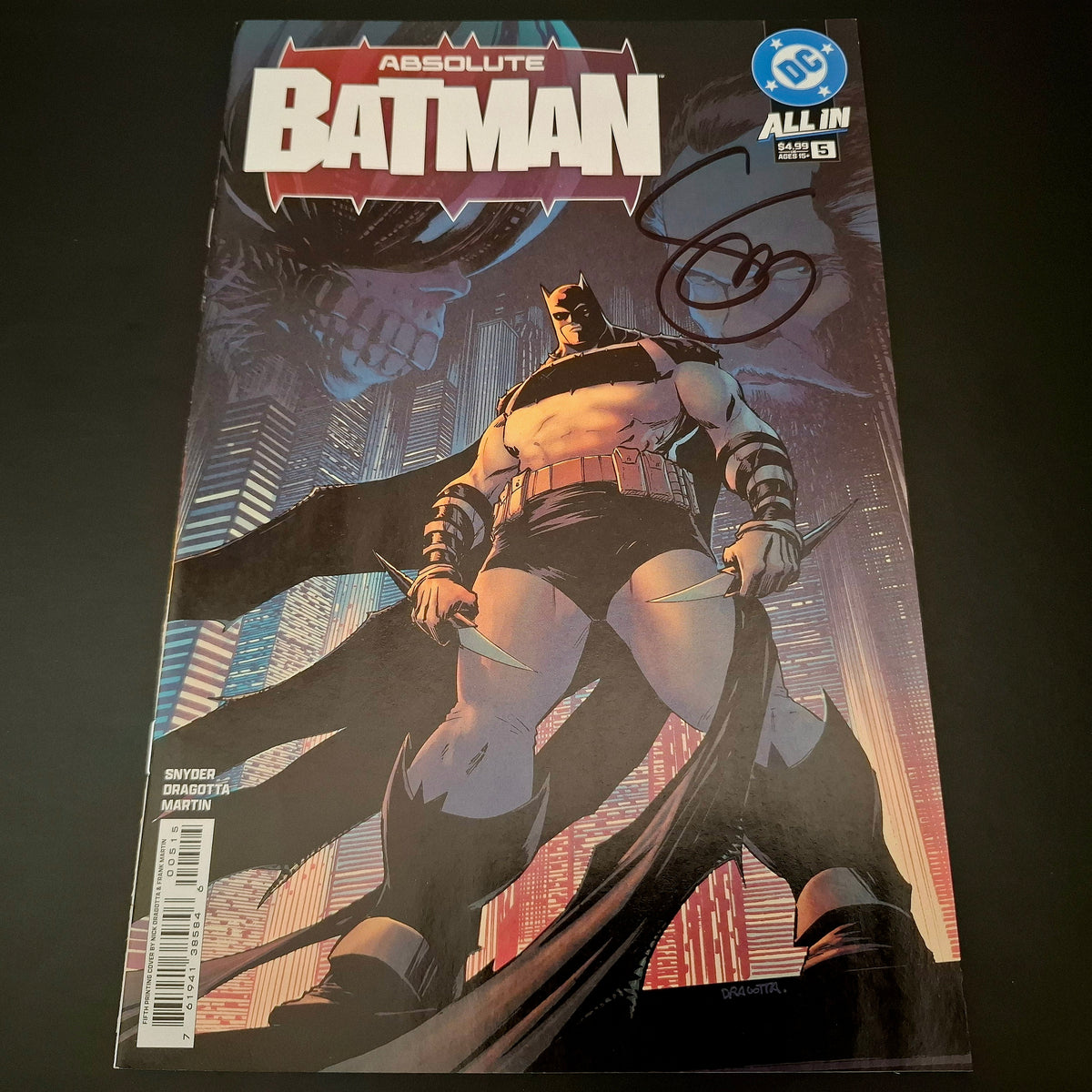 Absolute Batman #5 + Signature de Scott Snyder (COA)