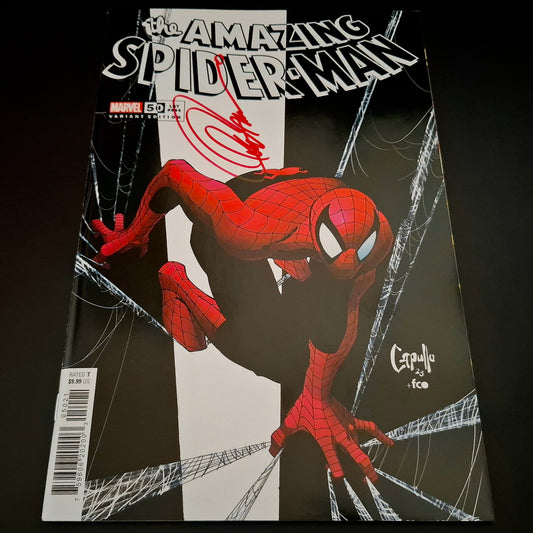 Amazing Spider-Man #50 variant cover + Signature de Greg Capullo (COA)