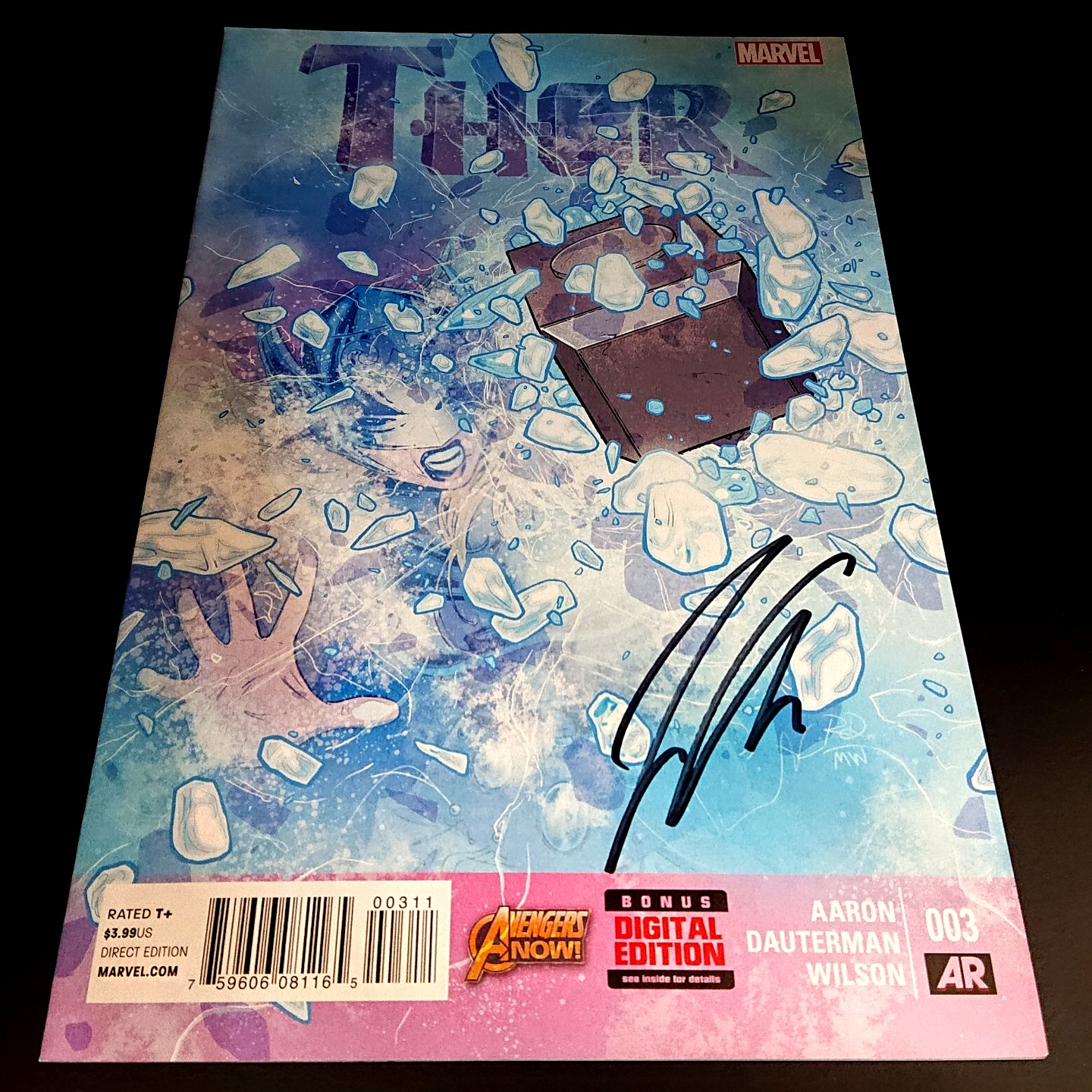 Thor #3 + signature de Jason Aaron (COA)